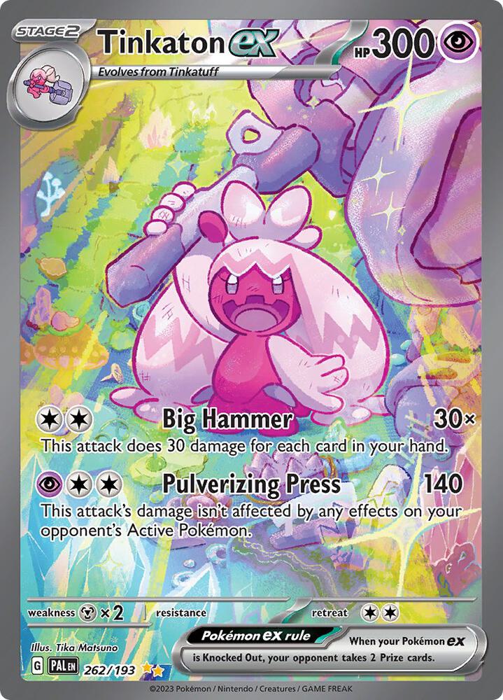 Tinkaton ex 262/193 - Paldea Evolved - Special Illustration Rare