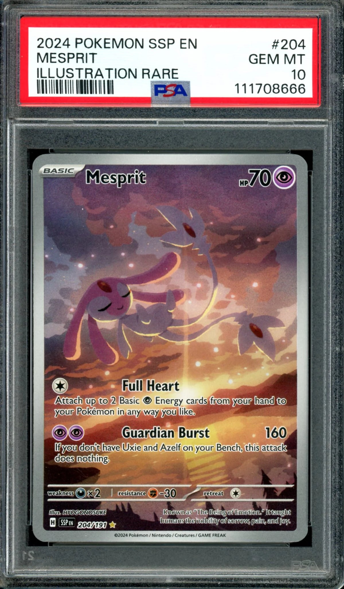 Mesprit 204/191 - Surging Sparks - PSA 10