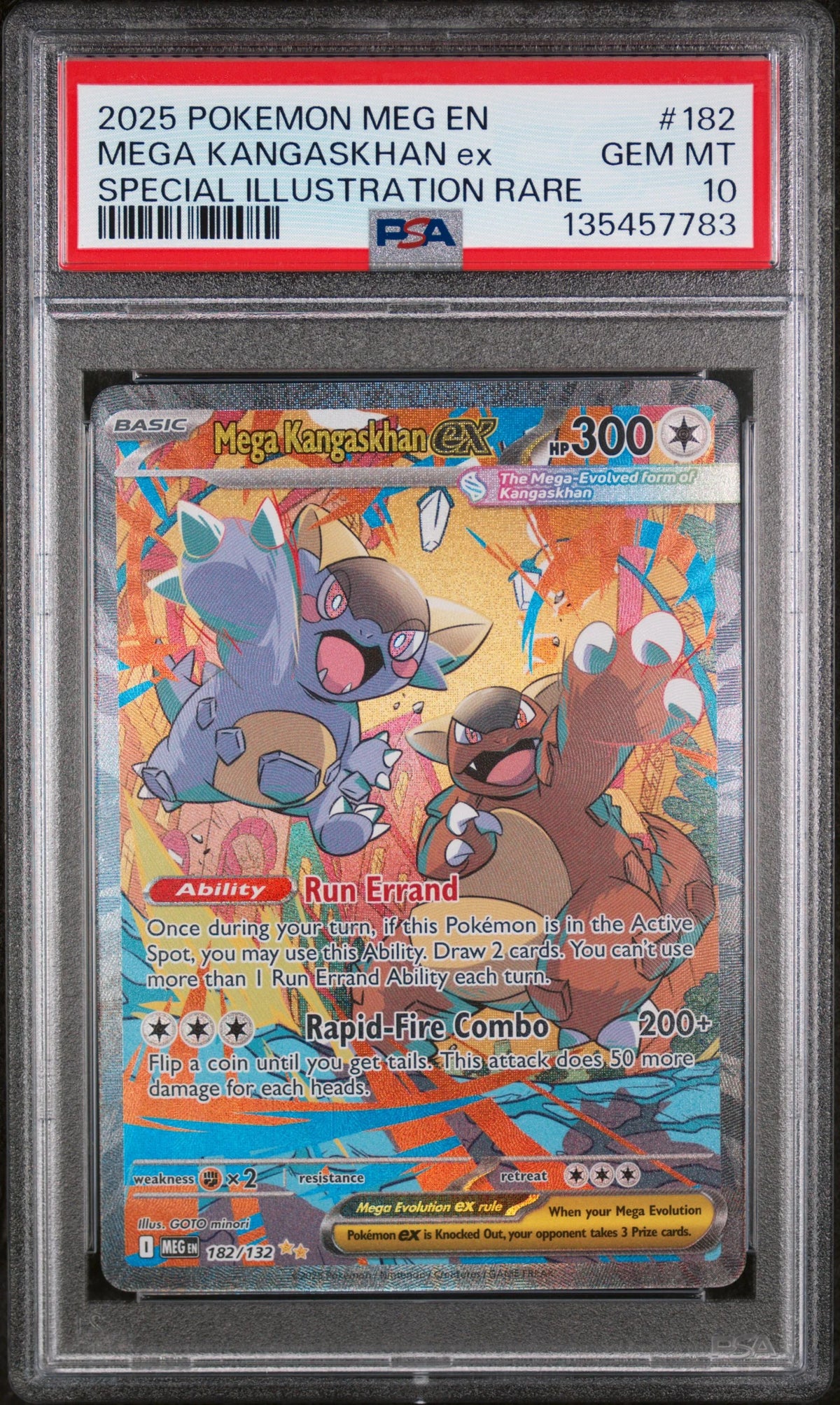Mega Kangaskhan ex 182/132 - Mega Evolution - PSA 10
