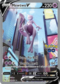 Mewtwo V (Alternate Full Art) 072/078 - Pokemon Go - Ultra Rare