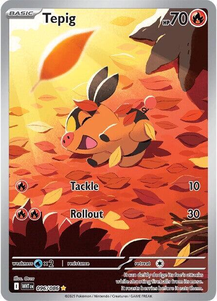 Tepig 096/086 - White Flare - Illustration Rare