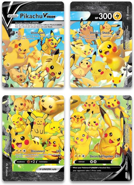 Pikachu V-Union [Set of 4] nan - Sword & Shield Promo - Promo