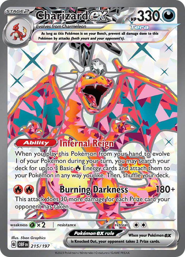 Charizard ex 215/197 - Obsidian Flames - Ultra Rare