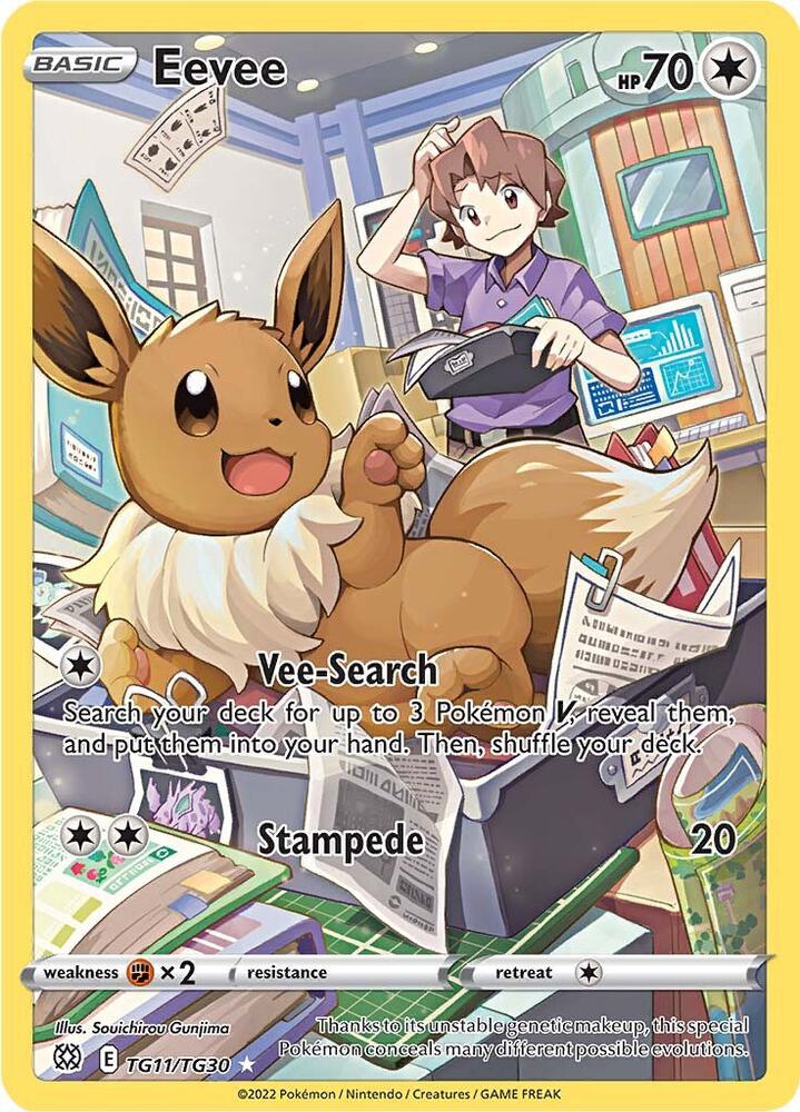 Eevee TG11/TG30 - Brilliant Stars Trainer Gallery - Ultra Rare
