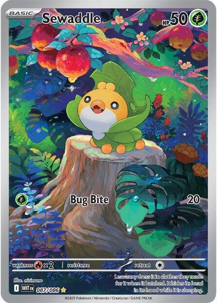 Sewaddle 087/086 - White Flare - Illustration Rare