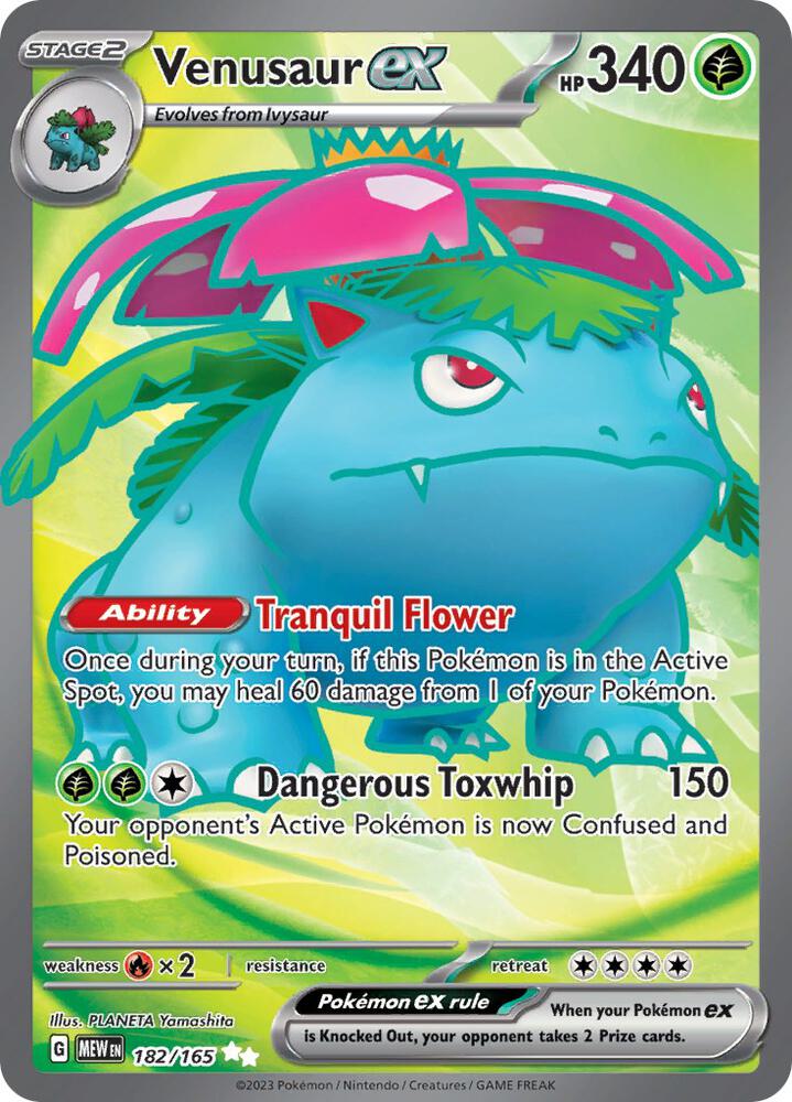 Venusaur ex 182/165 - SV: 151 - Ultra Rare