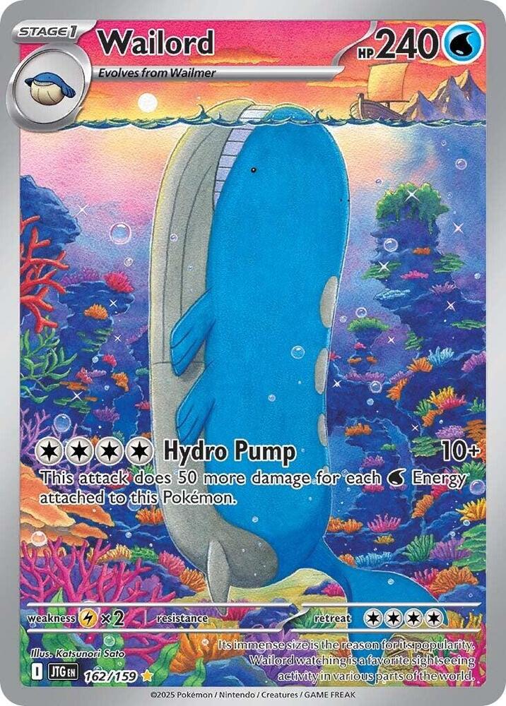 Wailord 162/159 - Journey Together - Illustration Rare