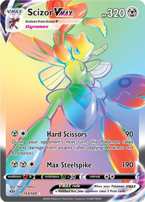 Scizor VMAX (Secret) 193/189 - Darkness Ablaze - Secret Rare