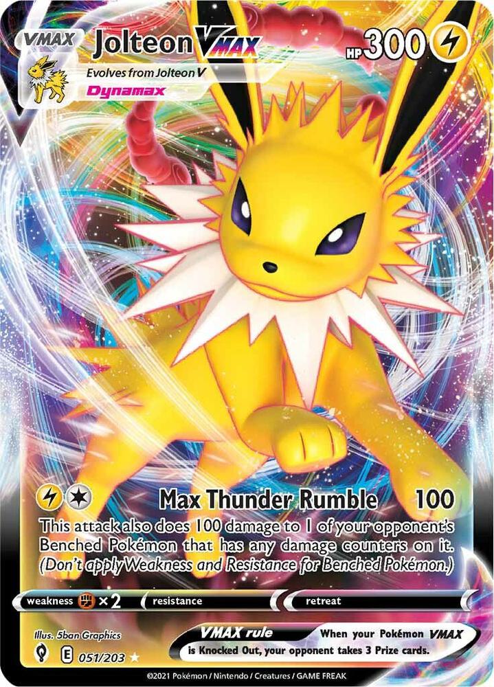 Jolteon VMAX 051/203 - Evolving Skies - Ultra Rare