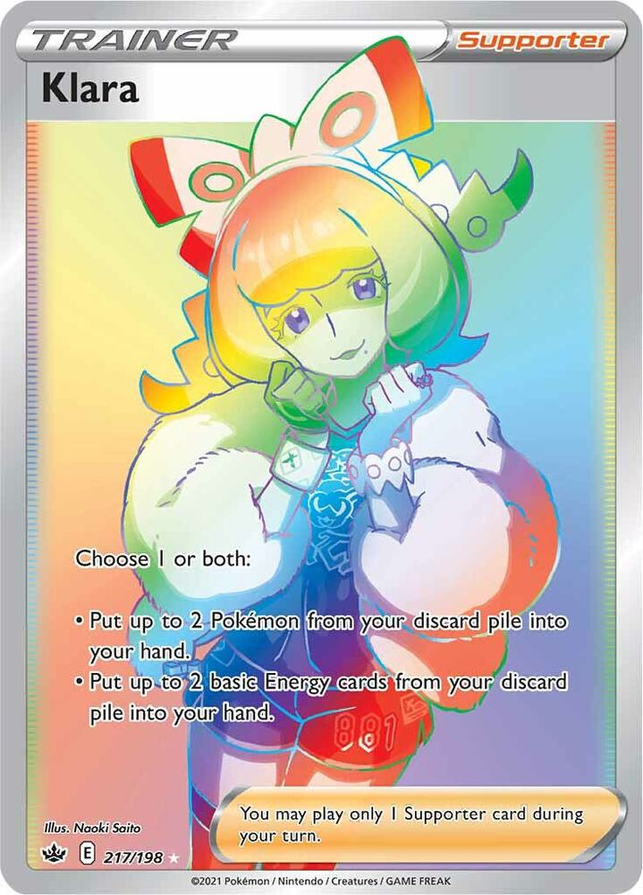 Klara (Secret) 217/198 - Chilling Reign - Secret Rare