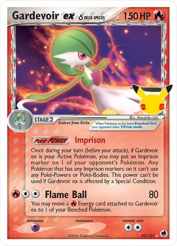 Gardevoir ex (Delta Species) 93/101 - Celebrations: Classic Collection - Classic Collection