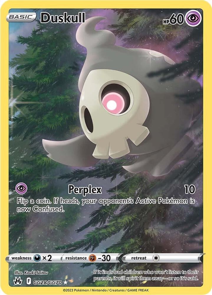 Duskull GG28/GG70 - Crown Zenith: Galarian Gallery - Holo Rare
