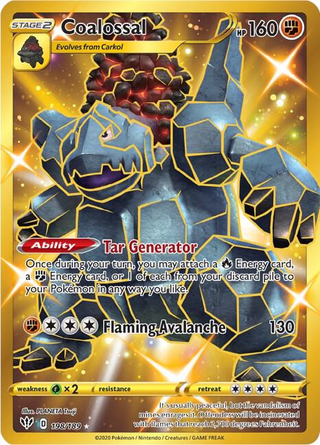Coalossal (Secret) 198/189 - Darkness Ablaze - Secret Rare