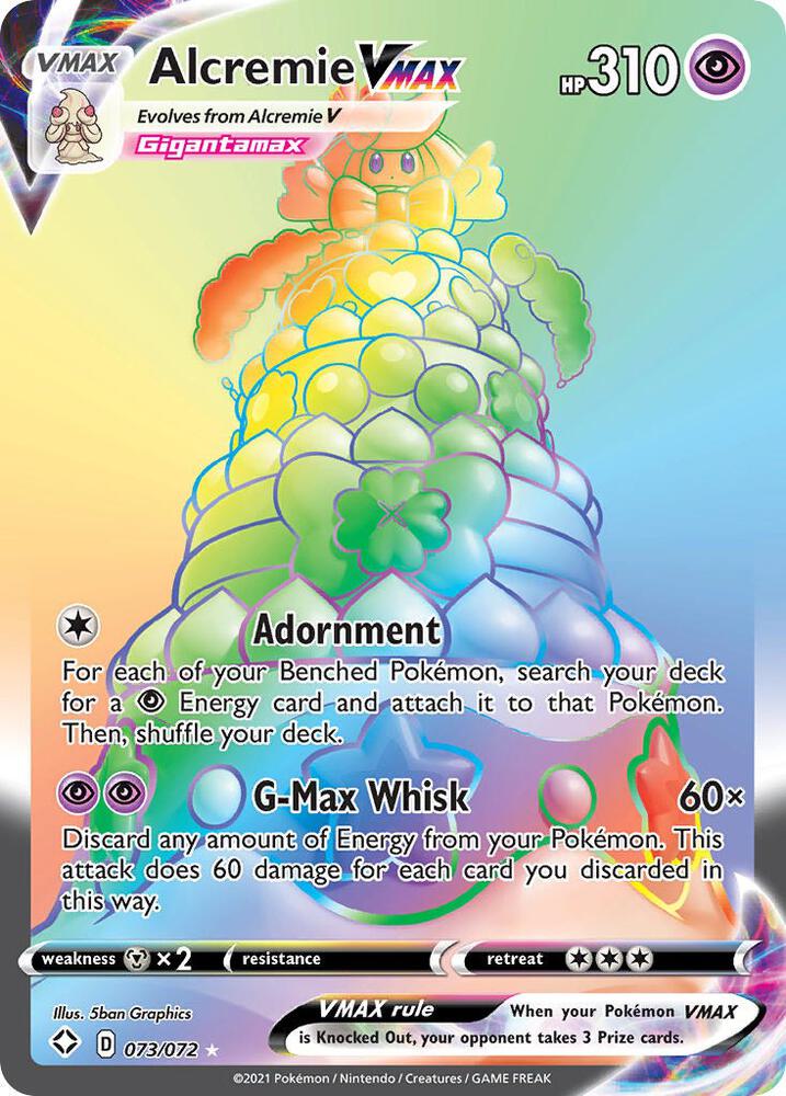 Alcremie VMAX (Secret) 073/072 - Shining Fates - Secret Rare