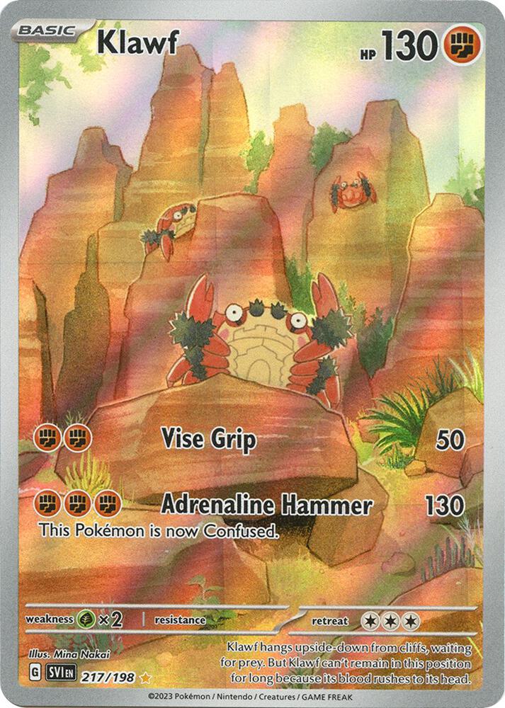Klawf 217/198 - Scarlet & Violet Base Set - Illustration Rare