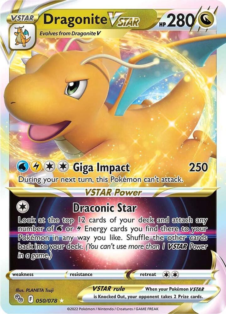Dragonite VSTAR 050/078 - Pokemon Go - Ultra Rare