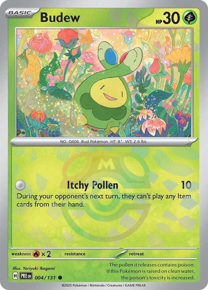 Budew (Master Ball Pattern) 004/131 - Prismatic Evolutions - Common