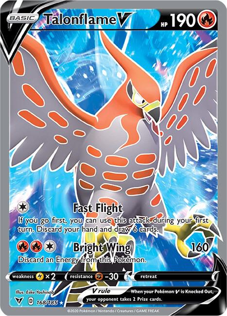 Talonflame V (Full Art) 168/185 - Vivid Voltage - Ultra Rare