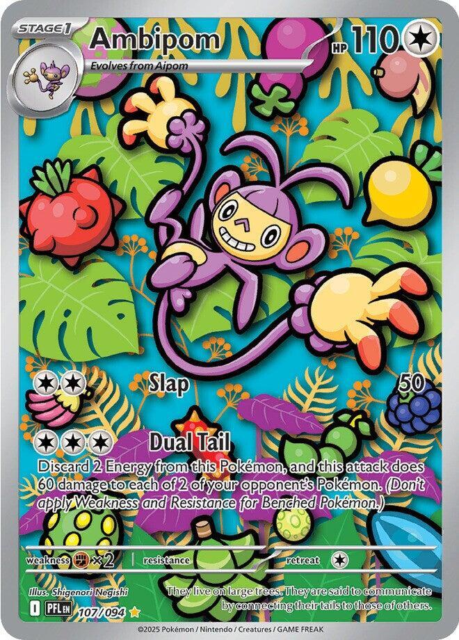 Ambipom 107/094 - Phantasmal Flames - Illustration Rare