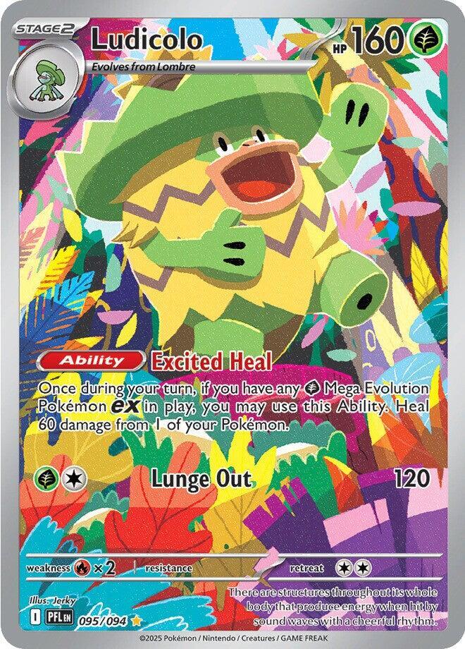 Ludicolo 095/094 - Phantasmal Flames - Illustration Rare