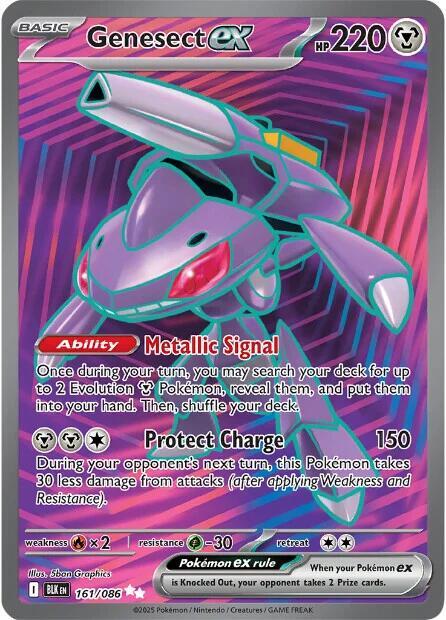 Genesect ex 161/086 - Black Bolt - Ultra Rare