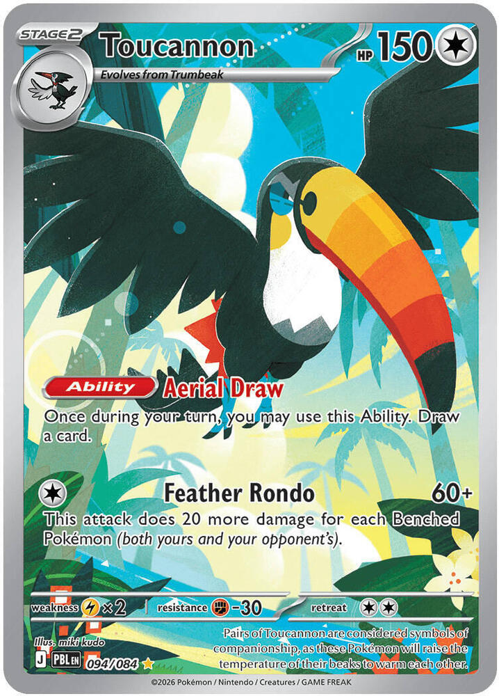 Toucannon 094/084 - Pitch Black - Illustration Rare