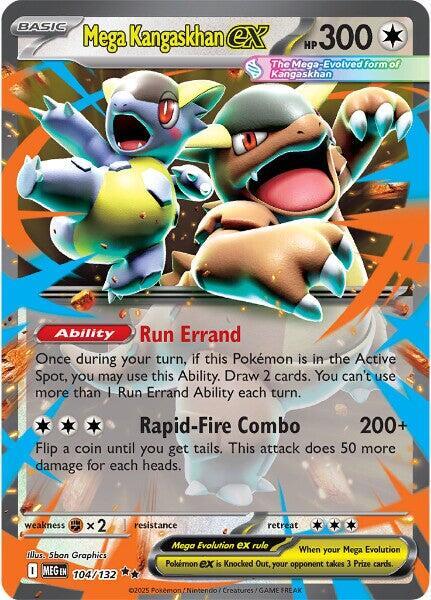 Mega Kangaskhan ex 104/132 - Mega Evolution - Double Rare