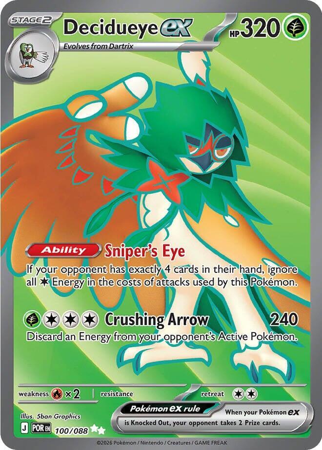 Decidueye ex 100/088 - Perfect Order - Ultra Rare