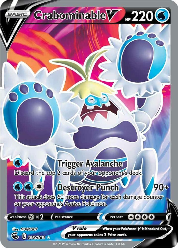 Crabominable V (Full Art) 248/264 - Fusion Strike - Ultra Rare