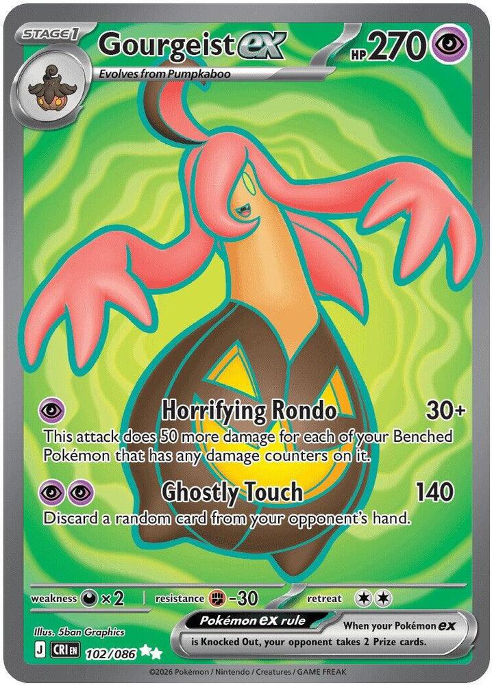 Gourgeist ex 102/086 - Chaos Rising - Ultra Rare