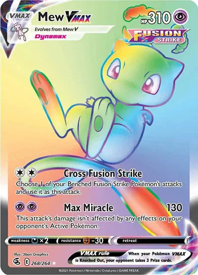 Mew VMAX (Secret) 268/264 - Fusion Strike - Secret Rare