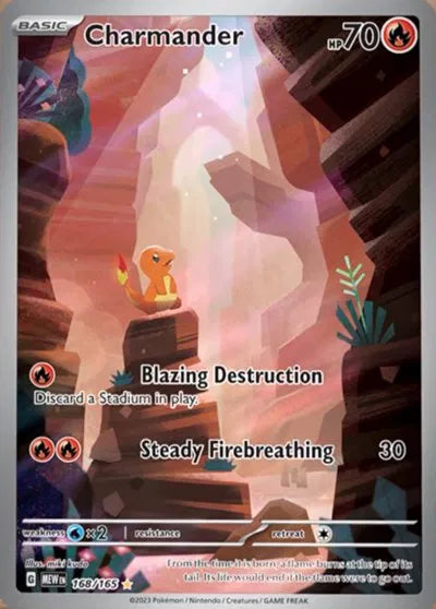 Charmander 168/165 - SV: 151 - Illustration Rare